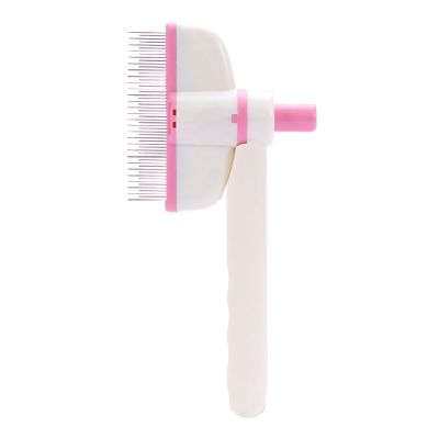 Fine-Toothed, Self-Cleaning Dog Comb for Hair Removal