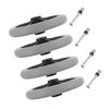 VICASKY 4-Piece Front Wheelchair Casters with Puncture-Proof Solid Rubber Tires view 1