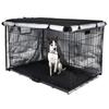 yeeplant Durable Dog Crate Cover, Waterproof Oxford Fabric with Ventilation, Double-Door Access for 36-Inch Crates, Universal Fit, Privacy Cover view 1