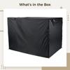 yeeplant Durable Dog Crate Cover, Waterproof Oxford Fabric with Ventilation, Double-Door Access for 36-Inch Crates, Universal Fit, Privacy Cover view 4