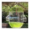 Small Round Decorative Bird Cage for Parrots, Green view 1