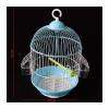 Small Round Decorative Bird Cage for Parrots, Green view 2