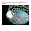 Small Round Decorative Bird Cage for Parrots, Green view 3