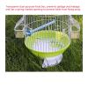 Small Round Decorative Bird Cage for Parrots, Green view 4