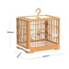 Parrot Bird Cage, Large Breeding and Observation Cage, Portable Take-Out Cage (Gray) view 2