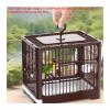 Parrot Bird Cage, Large Breeding and Observation Cage, Portable Take-Out Cage (Gray) view 4