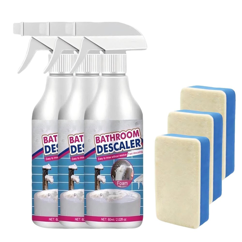 Bathroom Descaler Foam Cleaner for Stubborn Stains