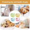 Cat Pacifier for Kittens | Silicone Chew Toy | 4-Pack Butterfly-Shaped Teething Ring view 4