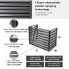 Outdoor Air Conditioner Cover with 45° Slatted Grille view 4