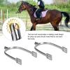 Fabater 1 Pair Horse Spurs, Zinc Alloy Spurs with Rotating Copper Rowel, English Style for Men, Women and Equestrian Enthusiasts view 2