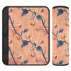 Wudan Safari Orchid Peach Car Seat Belt Covers, 2-Pack view 1
