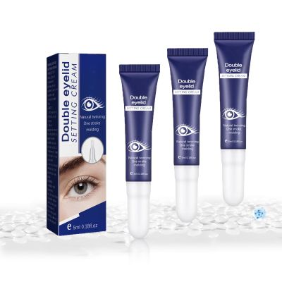 Double Eyelid Defining Cream, Long-Lasting Invisible Eyelid Shaper (5 mL, 3)