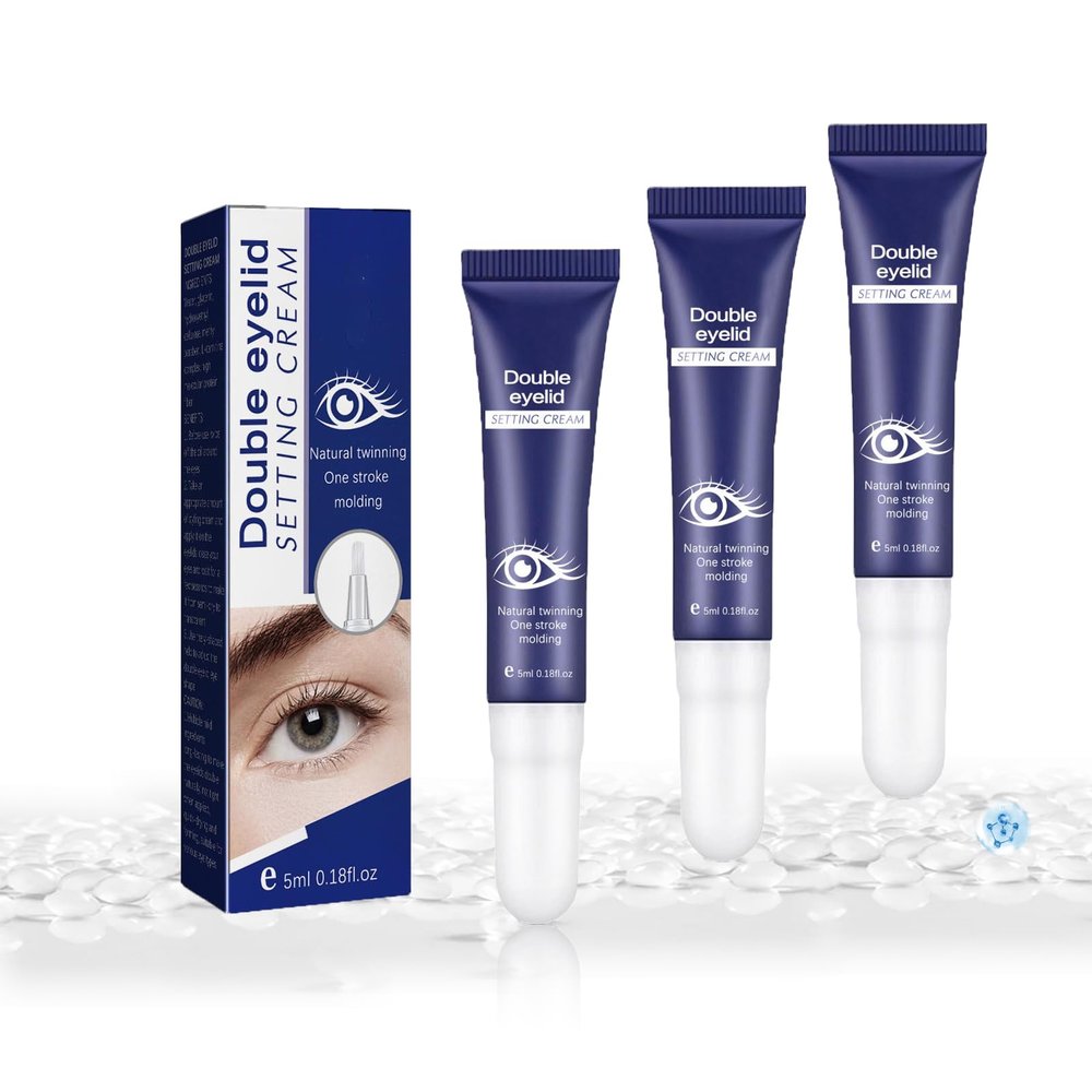 Double Eyelid Defining Cream, Long-Lasting Invisible Eyelid Shaper (5 mL, 3)