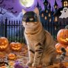 Cat Bat Costume with Mask and Hat view 2
