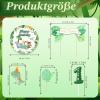 5-Piece Edible Dinosaur Cake Decoration Set with Number 1 Candle view 2