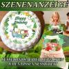 5-Piece Edible Dinosaur Cake Decoration Set with Number 1 Candle view 4