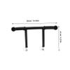 HAMPPLIES Stroller Handle Extension, Black, with 22 mm Buckle view 2