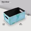 voucong Set of 2 Green Jellyfish Storage Bins for Books, Shelves, and Cabinets view 3