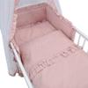 Generic Baby Delux 9-Piece Crib Set, Convertible Toddler Bed, 70 x 140 cm, Mattress, Jack Bedding Set, Chiffon Canopy (Royal Pink Rsche) view 3