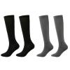 Soft Compression Socks for Men and Women, Knee-High Plus-Size Socks for Nurses, Pregnant Women, and Travel, S/M, 2 Pcs-B view 1