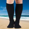Soft Compression Socks for Men and Women, Knee-High Plus-Size Socks for Nurses, Pregnant Women, and Travel, S/M, 2 Pcs-B view 2