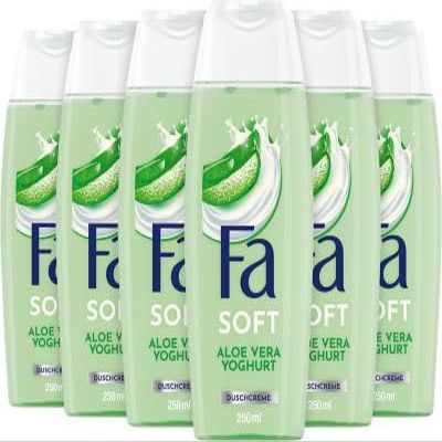 FA Soft Aloe Vera Yogurt Shower Cream, 6 x 250 ml