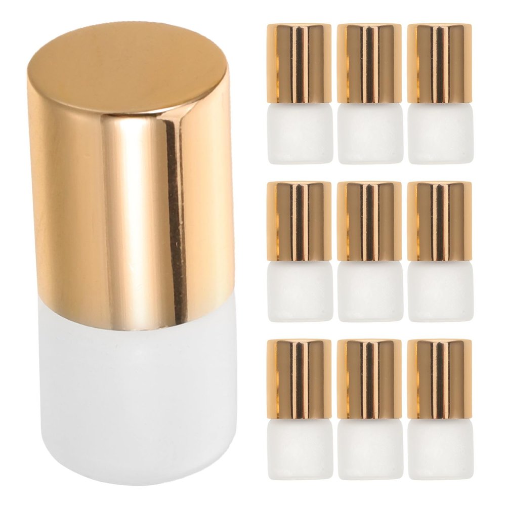 Gatuida 20-Piece 1 mL Refillable Glass Perfume Roller Bottles, Gold