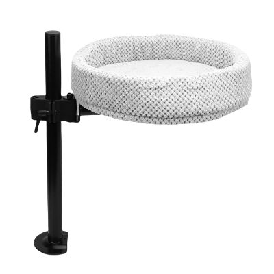 Cat Desk Bed, Round Cat Hammock, 360° Rotation and Adjustable Height