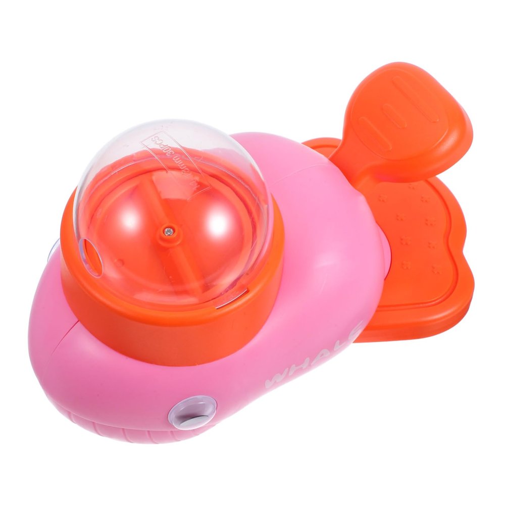 TOGEVAL Whale-Shaped Interactive Dog Feeder with Button and Rotating Treat Dispenser, Slow-Feeding Puzzle for Puppies and Adult Dogs