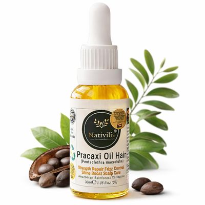 Pracaxi Oil | 100% Pure Amazonian Hair & Scalp Oil, Anti-Frizz, Intense Moisture & Shine (30 ml)