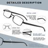 Hubeye Portable Reading Glasses for Men and Women view 4