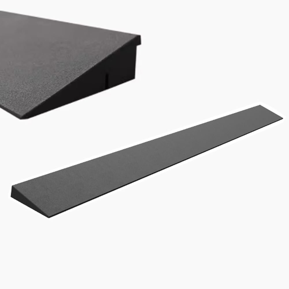 Door Threshold Ramp, 1-Inch Rise Rubber Wheelchair Transition Ramp