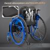 Zynqra Manual Wheelchair for Adults with Dual Brakes, Hand Brakes, Quick-Release Rear Wheels and Anti-Tip Wheels view 3