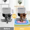 Cat Litter Mat for Tracking Control, Non-Slip, Easy-Clean, Purple, 60 x 100 cm view 4