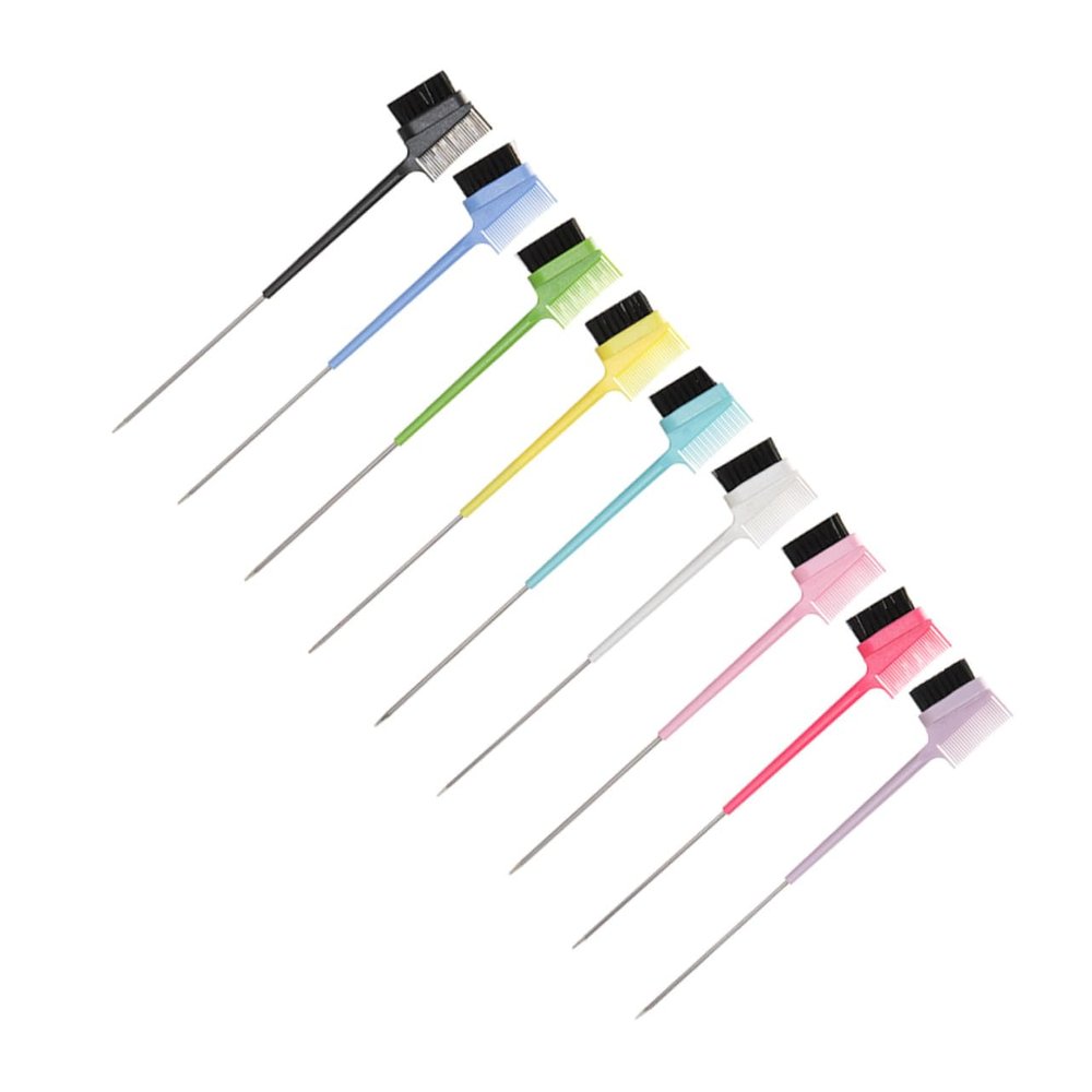 HONITANO 9-Piece Dual-Head Eyebrow and Eyelash Comb, Precise Styling, Lightweight and Portable