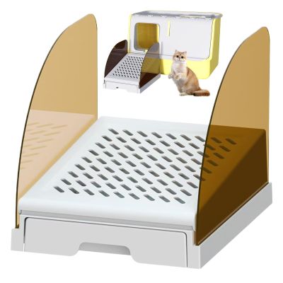 Waterproof Cat Litter Mat with Adjustable Filter