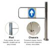 Supermarket Entrance Swing Gate, Stainless Steel, Silver, 140 × 97 cm view 4
