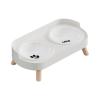 Raised Ceramic Double Pet Bowl Station view 1