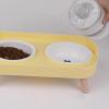 Raised Ceramic Double Pet Bowl Station view 4