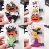 Halloween Hair Clips for Girls and Women, 8-Piece Pumpkin, Cat, Moon and Ghost Set view 4