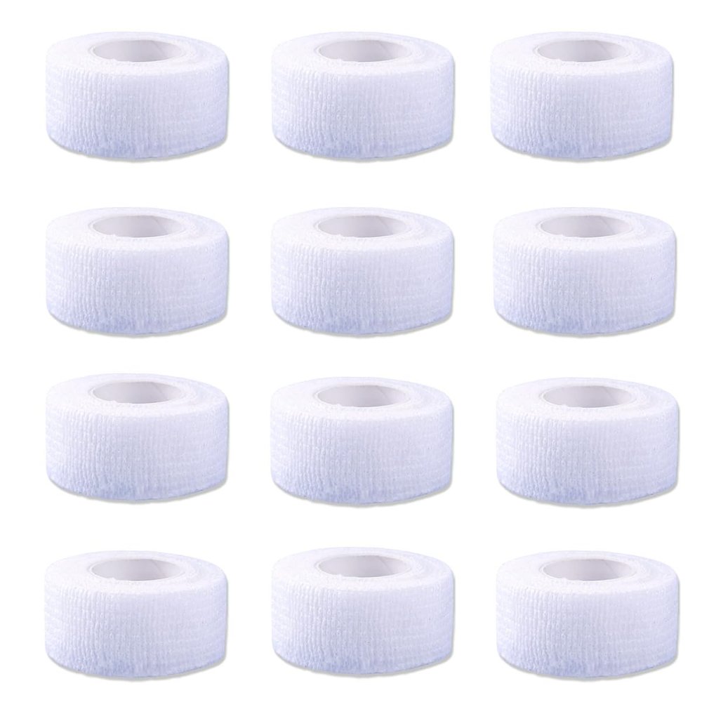 Self-Adhesive Bandage, 12 Rolls, 2.5 x 4.5 cm, Finger and Toe Protection