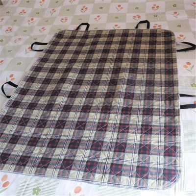 AHUAN Absorbent Incontinence Bed Pad for RVs and Homes, Washable with Reinforced Handles, Double-Sided Waterproof (80 x 90 cm, D)
