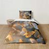 Hearda Elegant Butterfly Series Kids' Bedding Set, Microfiber Duvet Cover and Pillowcase Set with Zipper, Orange, 120 x 150 cm view 3