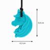 ARK Unicorn Chew Necklace for Children, Blue, Firm view 4