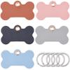 CALFOVERA 5 Color PU Leather Bone-Shaped Keychain view 1