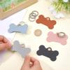 CALFOVERA 5 Color PU Leather Bone-Shaped Keychain view 3