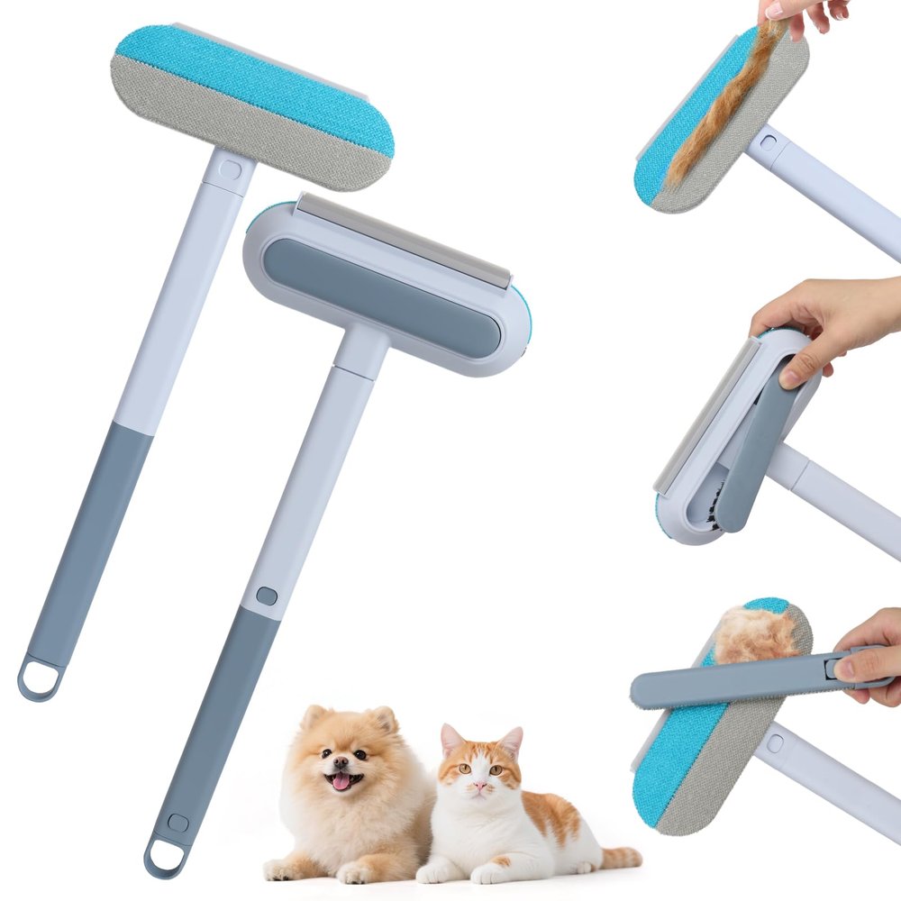 AYSYR Pet Hair Remover with Long Handle - 2 Pack