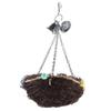 KIMISS Rattan Bird Swing Toy with Bells - Hanging Nest & Climbing Accessory for Small and Medium Parrots (27 * 12 cm) view 4