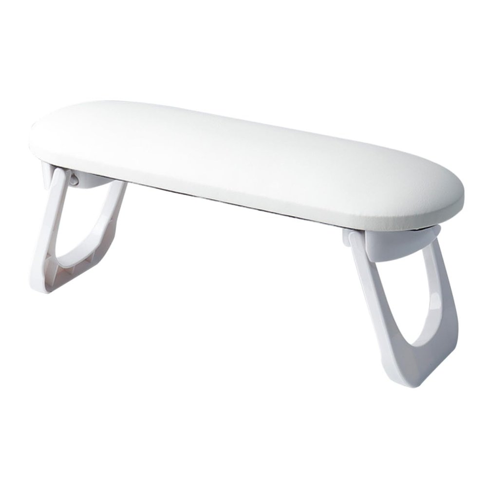 Homoyoyo Ergonomic Nail Art Hand Rest, White Plastic, Adjustable Height