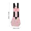 ACOGEDO Reusable Pet Chicken Diapers - Bow Knot Nylon Buckle Design - Breathable, Waterproof (M) view 3